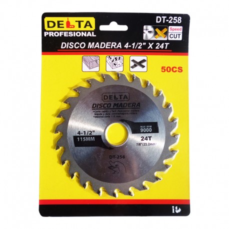 DISCO MADERA 4-1/2 X 24 DELTA