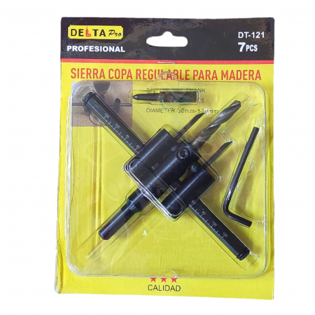 SIERRA COPA REGULABLE PARA MADERA X 7 PCS DELTA