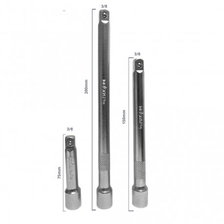 SET EXTENSION PARA DADO 3/8 X 3 PCS DELTA